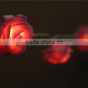 Red Rose Flower Fairy Warm White String Lights Wedding Garden Christmas Decor