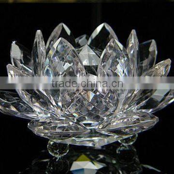 AAA high quality clear crystal lotus flower, crystal gifts, crystal decoration