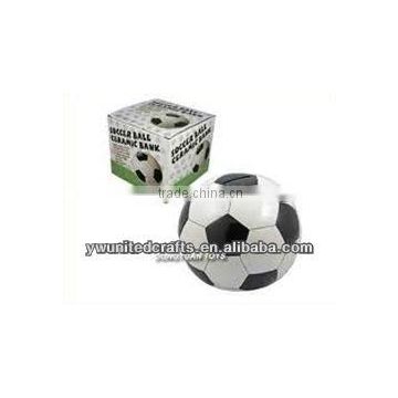 Fashion promotion football vinyl coin serving bank