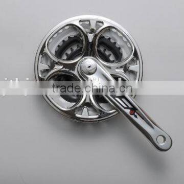 IISA306P+9 bicycle crank & chainwheel alloy 170mm/175mm and steel chainring 24T/34T/42T with plastic chainguard