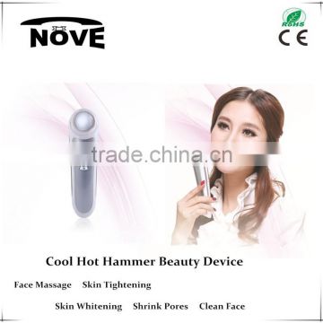 2016 Hot /Cold harmer for Ultrasonic and galvanic face massage machine hand-held