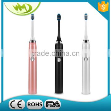 W-7 Fashionable Design Dental Hygiene Electric Sonic Rechangeable Head Travel Charger Electric Toothbrush