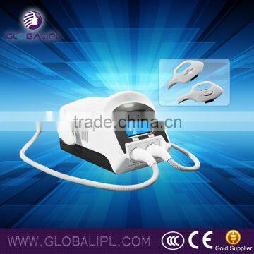 Medical CE approval 2200W powerful two handles ipl shr opt hair removal machine