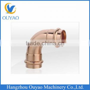 Good Quality Copper Compression 90 Degree Elbow Fittings With O Ring