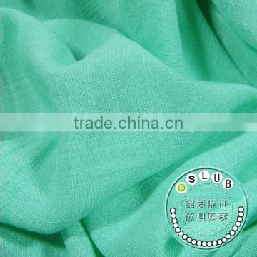 Organic bamboo fabric slubby woven fabric for shirt and skirt