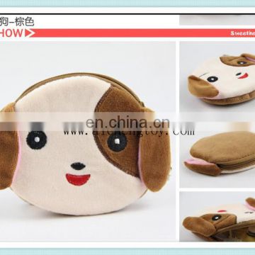factory custom fashion style dog plush wallet bag