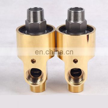 GOGO ATC Right-hand thread high temperature industrial brass swivel joint water connector rotary 2 1/2 inch rotating fitting