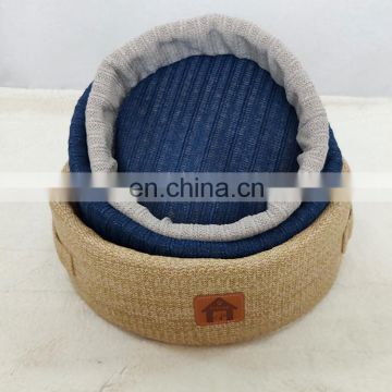 OEM Available Knitted Pet Bed, Cosy Knitted Cat Dog Bed