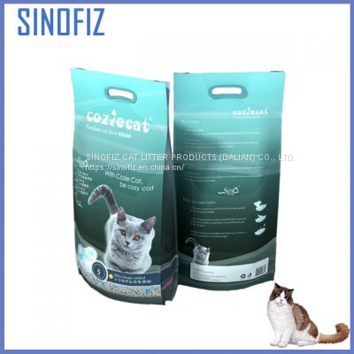 COZIE CAT/odor control bentonite cat litter/ball/1-3.5mm/apple/with silica bead/4kg