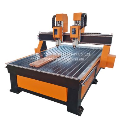 Multi heads Wood Door Engraving CNC Router Machine Furniture Industry For Wood Making