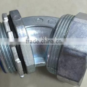 best quality 45 degree galvanized pipe fitting
