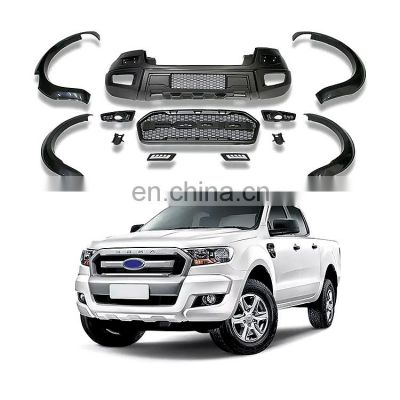 Auto Car Front Bumper Grille Wide Facelift Conversion Body Kit for Ford Ranger