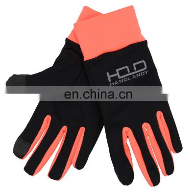 HDD red fashional men women running racing touch gloves dexterity gym fitness fleece warm winter other sports gloves