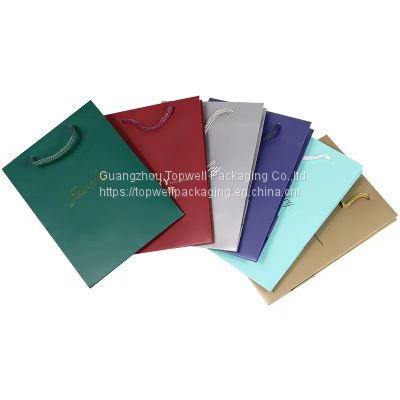 Wholesale Luxury Shoes Clothes Jewelry Packaging Paper Bags Printed Logo
