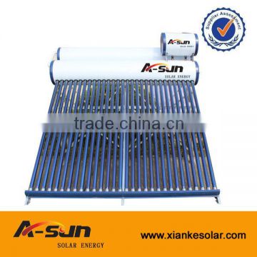 New Product Double Tank Pre-heated pressurized solar water heater with assistant tank
