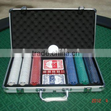300PCS 11.5g Suited Poker Chip Set