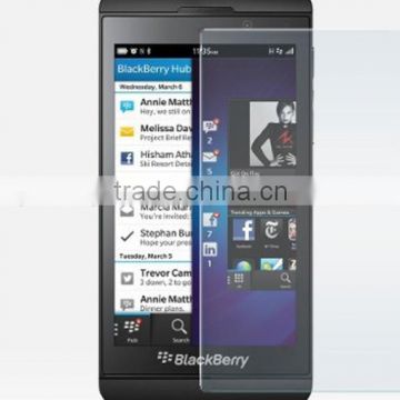 2013 Hot 9H Transparent Blackberry Z10 Tempered Glass Screen Protector