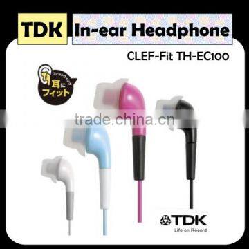 TDK earphone (CLEF-Fit TH-EC100), Color headphones, novelty products for sell