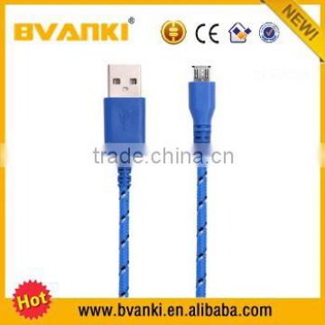Hight quality metal port micro USB data cable charger 5pin aluminium xlpe cable