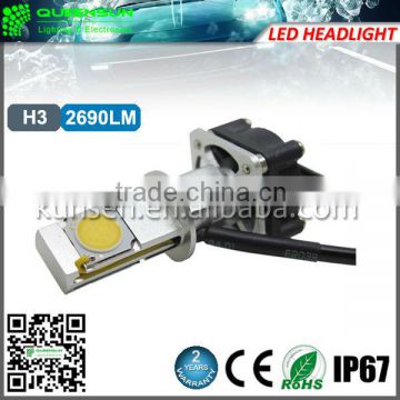 Universal 2690lms CREE Xlamp CXA1507 super bright led headlight bulb h3