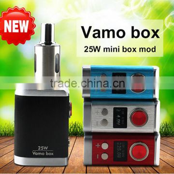 max vapor electronic cigarette smallest sub ohm box mod ksd vamo box 25w 50w