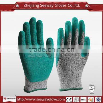 SEEWAY hhpe Blue Latex Gloves Powder Free Examination Gloves