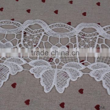 New design flower embroidery lace trim lace trimming for lady garment