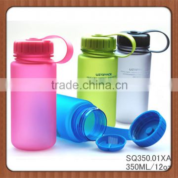 2015 new products 350ml 12oz colorful hot plastic water bottle