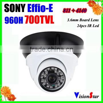 Motion detection 700tvl ccd sensor sony Effio-E 3.6mm board lens cctv security camera