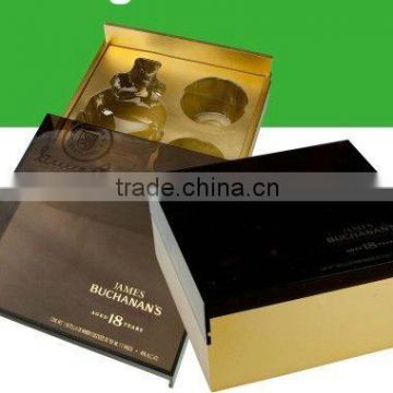 plastic wine packing box with square shape