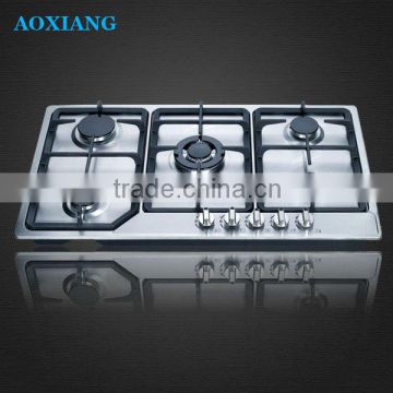 Hot Selling Built-in SST 5 Burner Side Control Gas Hob / Gas Stove / Gas Cooker XLX-935S-1