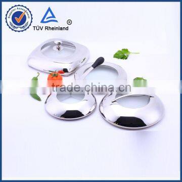 Durable stainless steel glass lids best for different cookware and pots