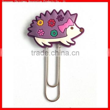 Qute different kinds of cartoon shaped silicone paper clips