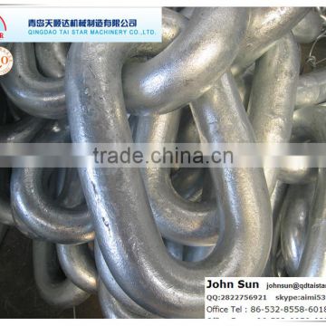 U2 galvanized studless link anchor chain for ship with CCS