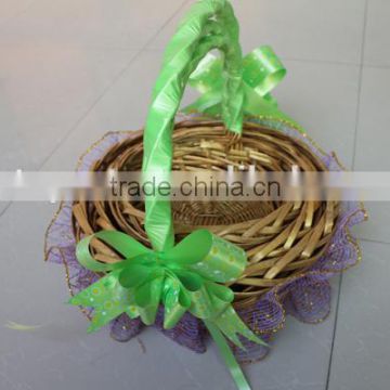 Custom design bamboo basket gabion basket prices