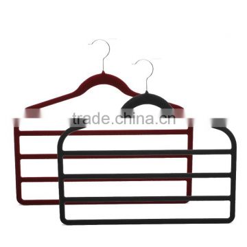 Plastic Velvet hanger clothes hanger ASDF13