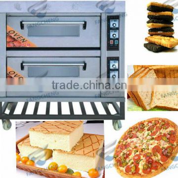 Home Use 40kg/H Two Layer Four Trays Bakery Gas Deck Oven