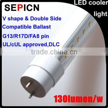 direct replacement T8 T12 free japanese tube 8 4ft LED freezer cooler light 18w Meanwell ul