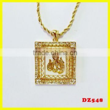 alphabet pendant chain necklace dubai gold jewelry
