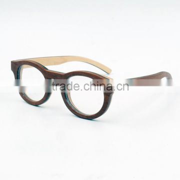 Skateboard Wood Maple Laminated Prescription Optical Frames Can Chnage Lens By Clients