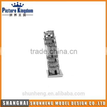 Leaning Tower of Pisa 3d building model metal puzzle jigsaw