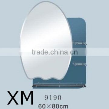 oval mirror with shelf factory directly sale decorative mirror made in china