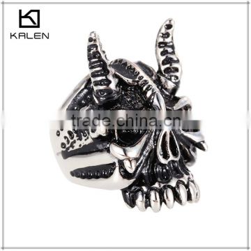Kalen 2015 hot sale stainless steel indian wedding wolf ring designs