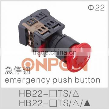 HB22 emergency push button switch,emergency stop button,emergency push button