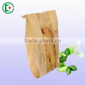 Hot sale best price kraft bread paper bag with window