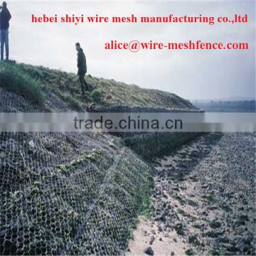 Hot sale electrical galvanized gabion box wire mesh/hexagonal gabion wire mesh