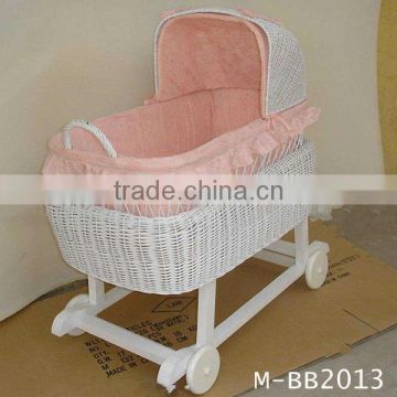 large wicker baby baskets factory supply