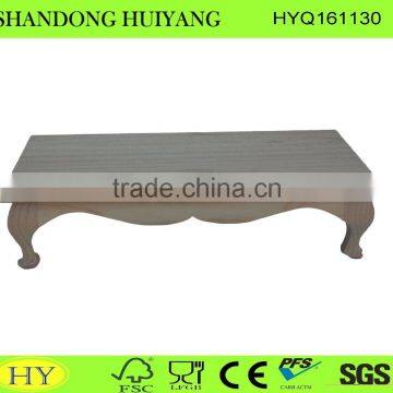 FSC natural unfinished wooden serving tray wholesale
