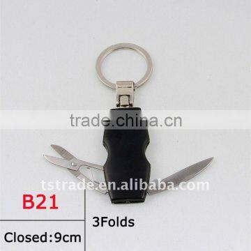 2014 Small mini pocket bottle opener keychain knife B21