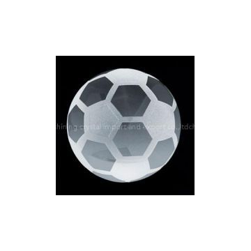 crystal football for sport souvenirs